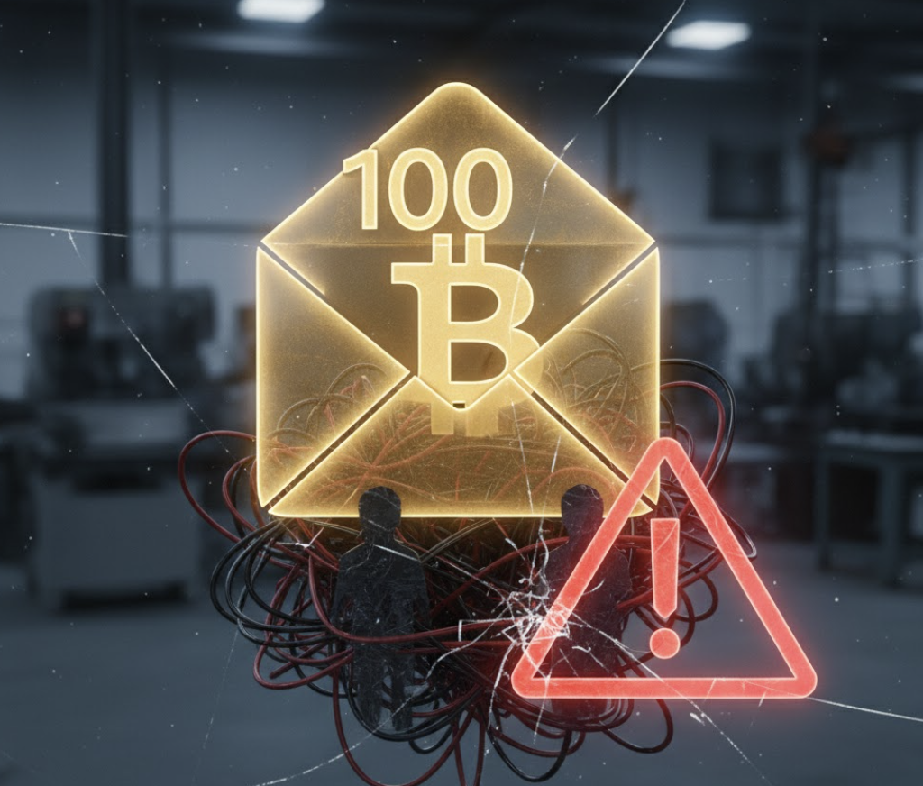 💰「100ビットコイン当選─“奇跡のメール”に潜むビジネス詐欺の真相