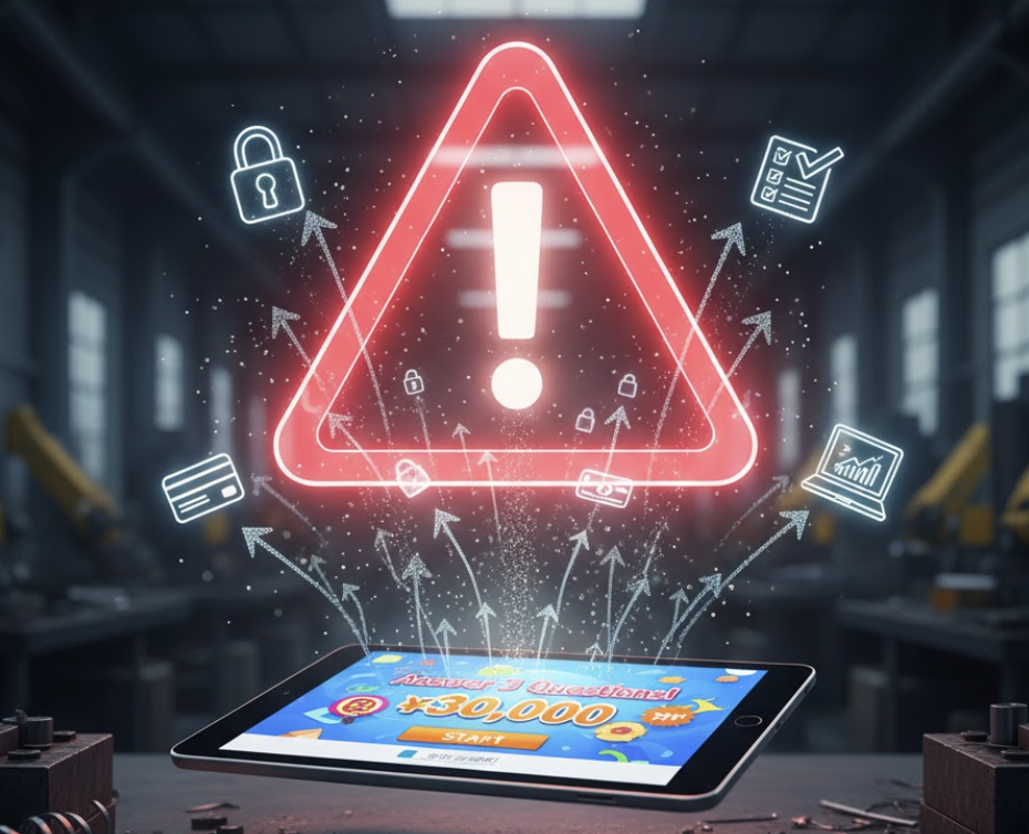 ⚠️「3問答えるだけで副収入？」その話、経営者の目で見れば“危険信号”だ